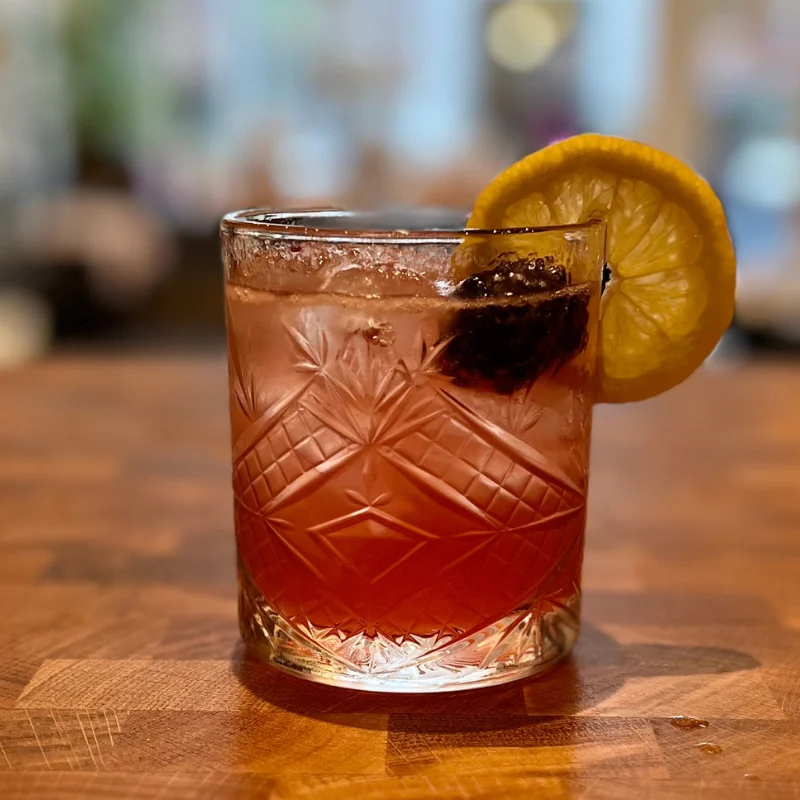 Sloe Gin Lemon Fizz