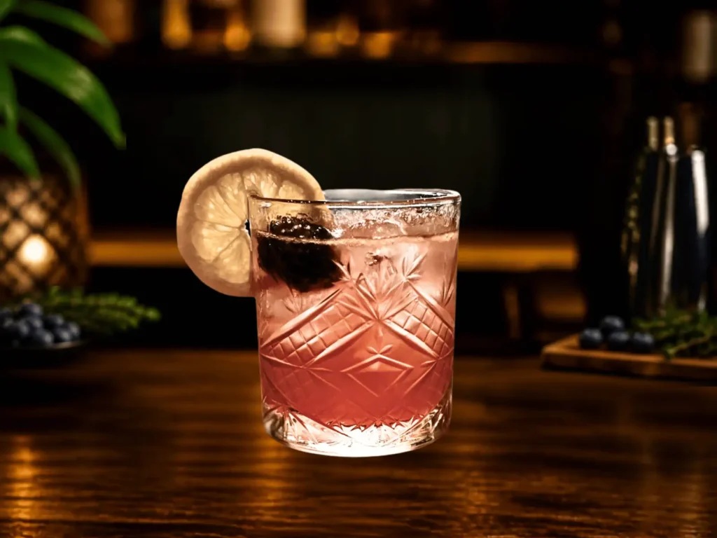 Sloe Gin Lemon Fizz